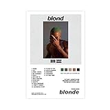 Blonde Poster Frank Ocean Poster Blond Album Cover Posters Canvas Poster Wall Art Decor Print...