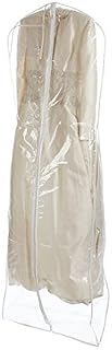Clear Wedding Gown Zipper Garment Bag, 72" Long with 10" Gusset Expansion by Tuva Inc.