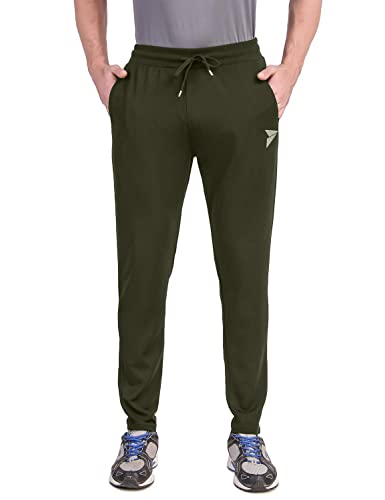 Image of FITINC Athleisure Track Pants for Men| Lycra Slim Fit Mens Dryfit Track Pant with Concealed Zipper Pockets | Quick Dry Pant Style Lower for Men for Home & Workout