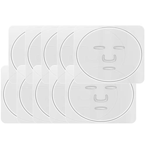 Facial Care Masks Maker 10PCS DIY Seaweed Face Mask Patch Molds Plate PVC Mask Maker Mould Reusable Making Facemask Tool for Skin Care, YEAJOIN