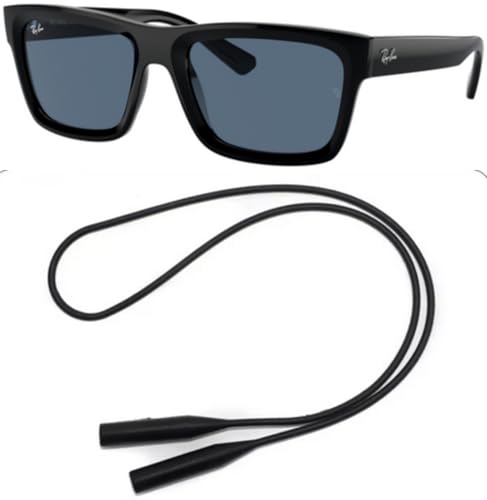 Ray-Ban RB4396 Sunglasses Bundle: RB 4396 WARREN 667780 Black/Dark Blue Polyamide Standard and Universal Anti-slip Silicone Leash2