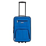 Rockland Fashion Softside Upright Luggage Set,Expandable, Blue, 2-Piece (14/19) - Image 2