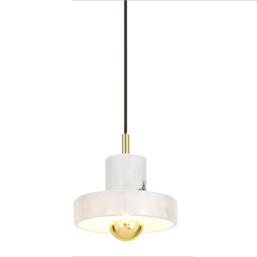Lustre marbre art simple pour chevet de chambre contemporaine