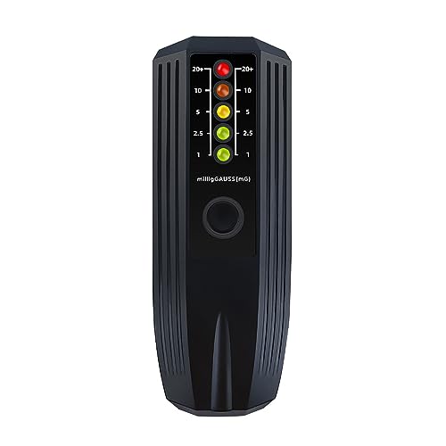 Electromagnetic Field Radiation Detector,Handheld High Sensitivity Accuracy Electromagnetic Field Detector with LED Indicator Light,for Home EMF Inspections, Office, Outdoor and Ghost Hunting