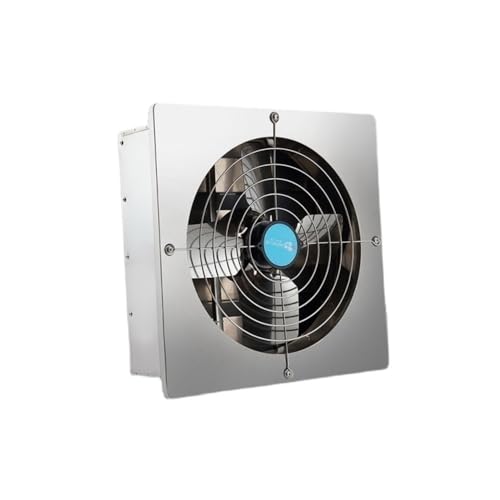 Ventilateur de cuisine et salle de bain extracteur d'air carré inox