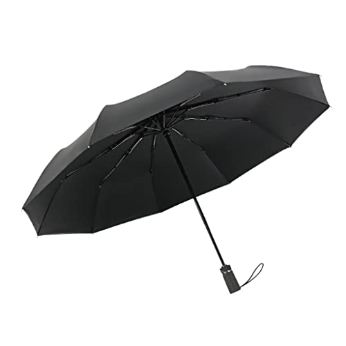 Parapluie de voyage automatique renforcé à dix os pliable