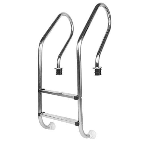 Escalera para piscina 2 peldaños acero inoxidable miniatura 4