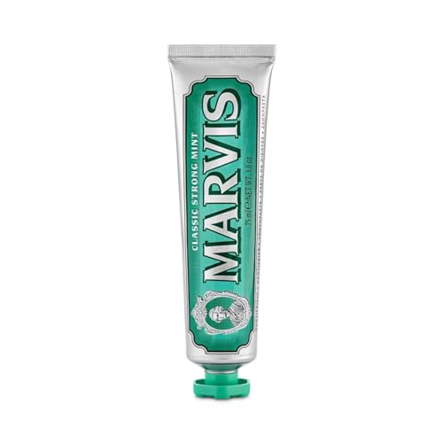 Image of Marvis Classic Strong Mint Toothpaste, Controls Plaque, 3.8 Ounces