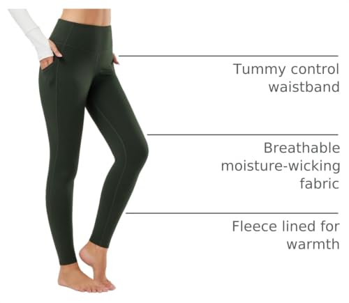 Image of baleaf Women's Fleece Lined Leggings, High Waisted