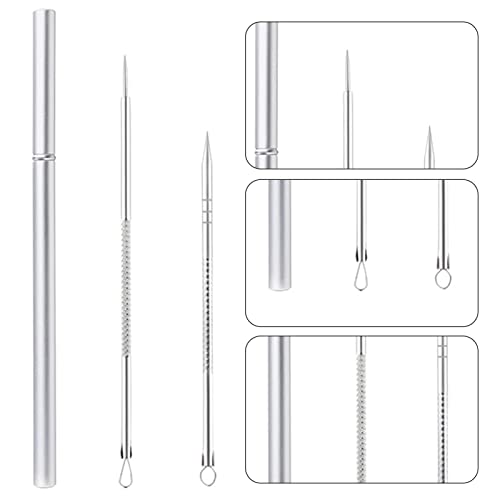 Ferramenta Pimple Popper - remoção e extrator Whitehead,Ferramenta Extratora para Comedone Zit com T