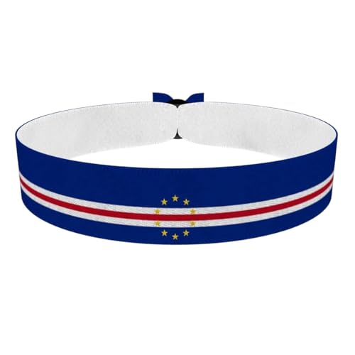 Druck-Palast Bracelet Cap-Vert - Accessoire en satin imperméable - Lien unisexe d'amitié - Merchandise du Cap-Vert - Idée cadeau pour les fans de sport - Bracelet coloré