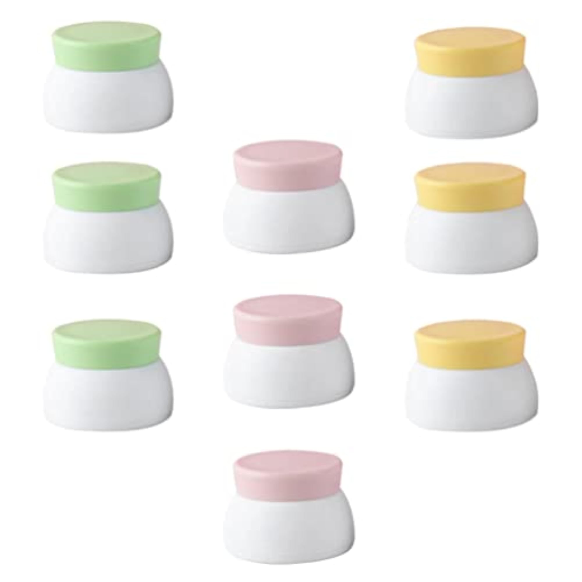 Travel Empty Cream Box Set: 9Pcs Dual Layer Cream Cases