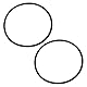 Be In Your Mind 2 Stück Sandfiltersiebdeckel O-Ring-Dichtung O-Ringe Dichtungstüllen P6563 Kompatibel mit Bestway Flowclear 1000 1200 1500 125x115x5mm Schwarz