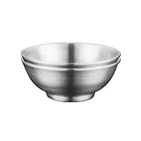 IMEEA Large Soup Bowls 54 Oz Salad Bowl Double Wall Insulated SUS304 Stainless Steel Serving Bowls for Ramen, Pasta, Snacks – Set of 2