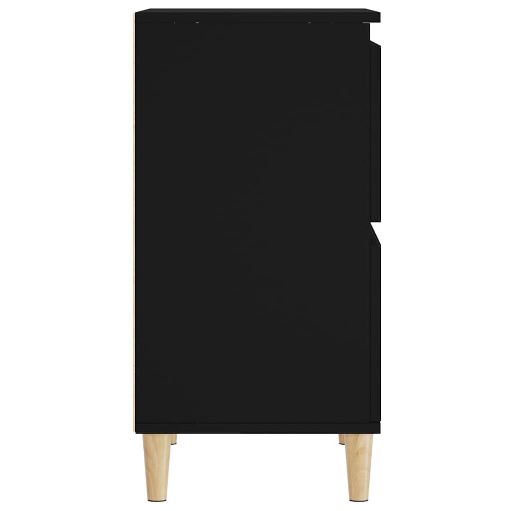 Credenza nera, 60 x 35 x 70 cm, in legno