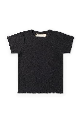 MONICA + ANDY Baby Organic Ribbed Short Sleeve Crewneck Tee