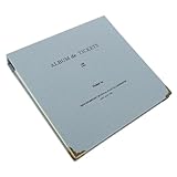 CLISPEED Ticketbuch Tragbar Kartenalbum Reisebilderalbum Aufbewahrungsalbum Konzertticket-sammelalbum Loseblattheft Ticket-aufbewahrungsheft Karten-sammelheft