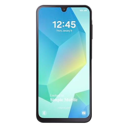 Simple Mobile | Samsung Galaxy A16 5G | Locked | 128GB | 5000mAh Battery | 50 MP Camera | Black | Prepaid Smartphone