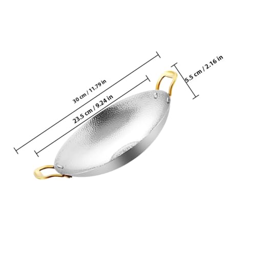 Marmite inox double poignée en acier haute résistance pour chefs