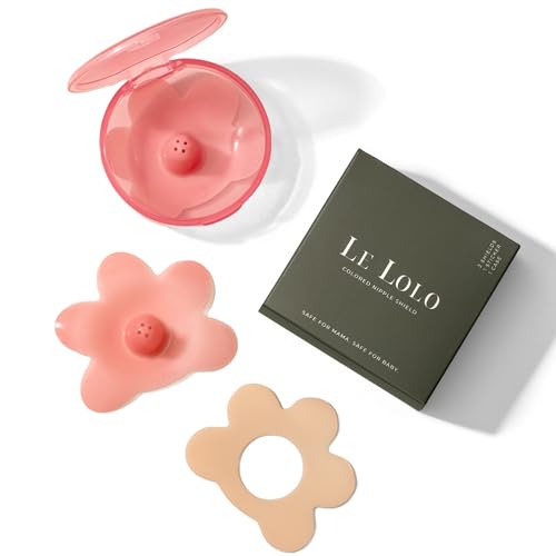 Image of Le Lolo Colored Nipple Shield & Sticker for Breastfeeding | Latch Issues, Tongue Tie, Nipple Pain, Flat or Inverted Nipples