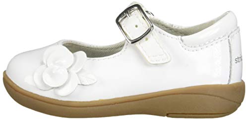 Stride Rite Baby-Girl's Ava Casual Mary Jane Flat, White, 11.5 Little Kid #TOP7
