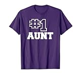 Number One Aunt No. 1 Best Mama Auntie Womens Mothers Day T-Shirt