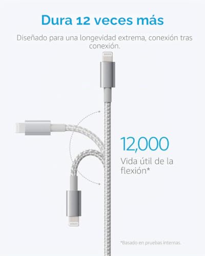 Cable Lightning de 1.8m para cargar el iPad cómodamente desde el sofá o la cama 3