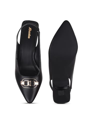 Image of Bata Women Kitten Heel Pumps
