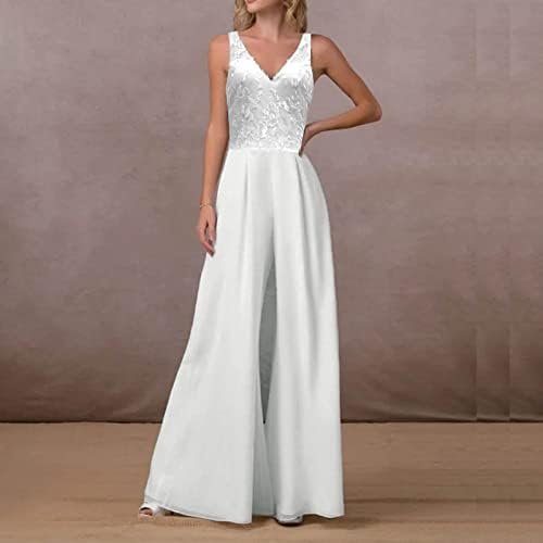 Amazon.com: Allasfun Vestidos para invitados de boda, elegante, sexy, con  cuello en V, para mujer, color liso, largo con cordón en la cintura, A-  blanco, S : Ropa, Zapatos y Joyería