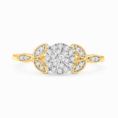 Image of KEEMTI Lab Grown Diamond Ring For Women 925 Sterling Silver Anti Tarnish