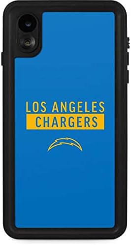 Skinit Waterproof Phone Case Compatible with iPhone XR - Officially Licensed NFL Los Angeles Chargers Blue Performance Series Design