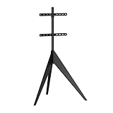 Soporte de TV con una altura de hasta aprox. 140 cm. / TV a cualquier altura para montar / girar 360° / máx. Carga máxima: 40 kg. Superficie de trabajo: aprox. 85 x 74 cm. Peso del paquete: 5 kg. / Soporte universal para TV / Color de la columna: negro mate / Color del pie: negro