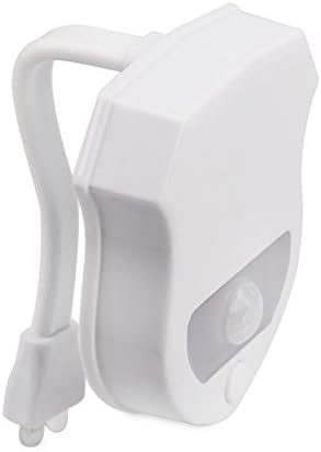 AILUZE Toilet Night Light, Motion Activated LED Light, 8 Colors Changing Toilet UV Bowl Night Light for Bathroom
