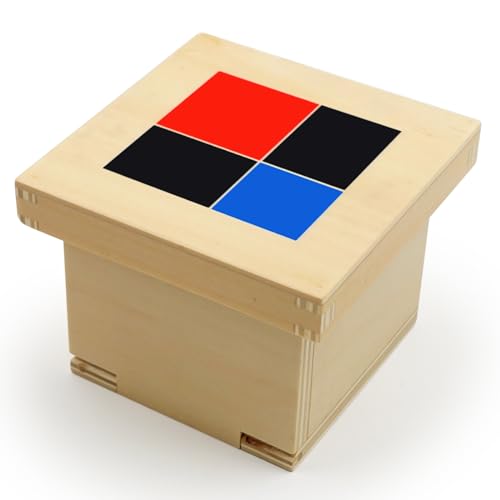 Image of Hidoggy Montessori Binomial Cube, Montessori Sensorial Learning Materials Math Toy for Toddlers, Kids