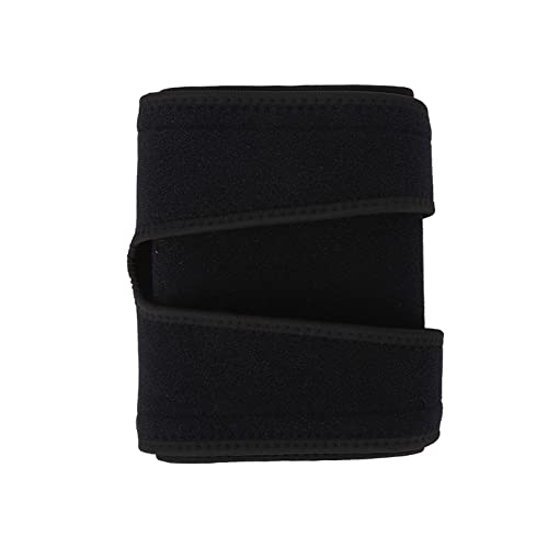 Qukaim Soporte de pierna para muslo, ajustable, fibra de poliéster gruesa, elástica, transpirable, antideslizante, para hombres y mujeres, soporte para piernas