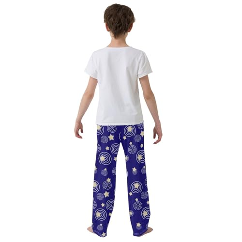 ZZKKO Cute Stars Twirl Boys Pants for Kids Jogger Pants with Pockets S-XL3