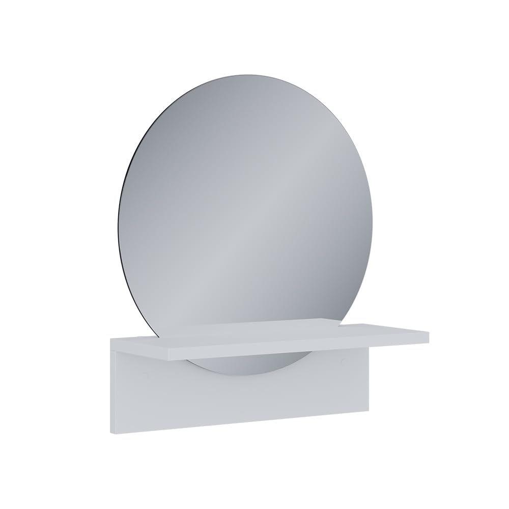 Vicco Miroir Mural Elyra, Blanc, 40x47.5cm