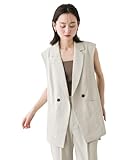 [センスオブプレイス] ベスト 『UR TECH DRYLUXE』リネンライクサイドベルトジレ レディース AAA5-27C101 GREIGE one