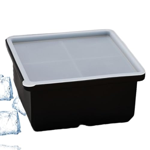 Moldes De Hielo Para Cócteles - Fabricante de Compartimentos para Bloques de Hielo con Desmoldado Fácil,Fabricante Antifugas para Congelador - Para Whisky, Cócteles, Bar De Vino, Fiesta, Hogar,