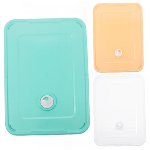 KOCKSHION 3個保鮮盒 蓋付き積み重ね可能な冷凍食品容器 ダンプリングボック