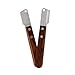 UPKOCH 1Pc Pet Dematting Brush with Stainless Steel Blades Wide Undercoat Rake for Shedding Hair Comfortable Grip Grooming Tool for Dogs and Cats Dark Red Design