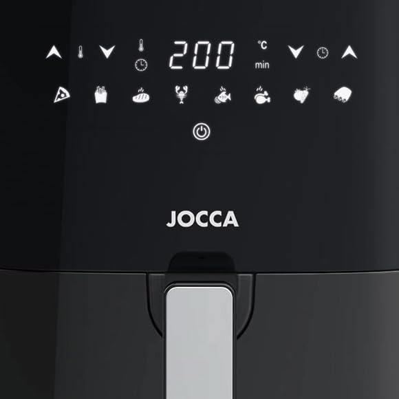 Jocca Heteluchtfriteuse Crème 5 Liter met LED Touchscreen, 1400 W