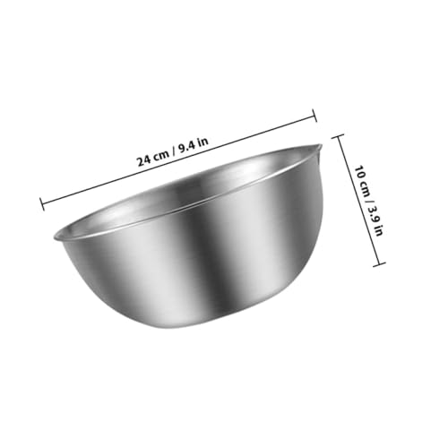 Tazón de acero inoxidable 24 cm para mezclar alimentos miniatura 2