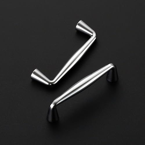 Image of Ravinte 20 Pack 3 Inch Polished Chrome Kitchen Cabinet Handles Solid Zinc Alloy Cabinet Pulls Cupboard Hardware Drawer Handles