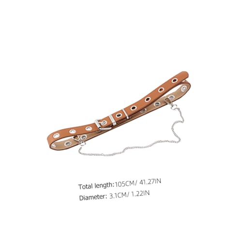 BESPORTBLE Punk Style Ring Belt for Women Fashion Holed Waistband Buckle for Dance2