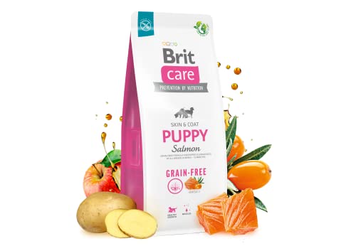 Brit Dry food for puppies and young dogs of all breeds (4 weeks - 12 months) Care Dog Grain-Free Puppy Salmon 3kg