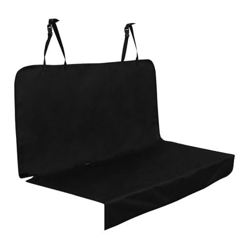 PETTOM Hundedecke Auto Rückbank, Sitzabdeckung Auto Hund mit Hundegurt Wasserdicht, Autoschondecke für Haustier Kofferraum Kratzschutz 142x119cm