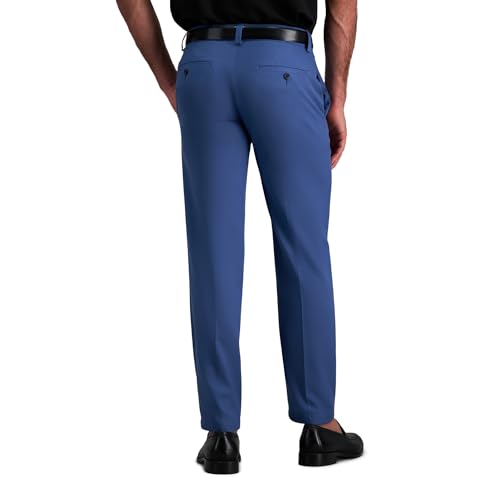 Image of Haggar Men's Cool Right Performance Flex Straight Fit Flat Front Pant