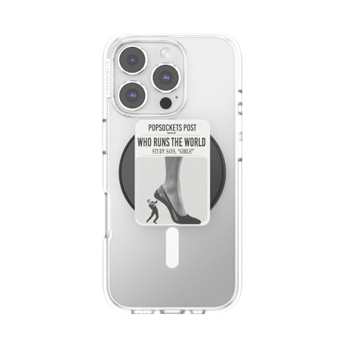 Image of PopSockets Phone Grip for MagSafe, Magnetic Holder, Phone Stand, Funny - Who Runs the World
