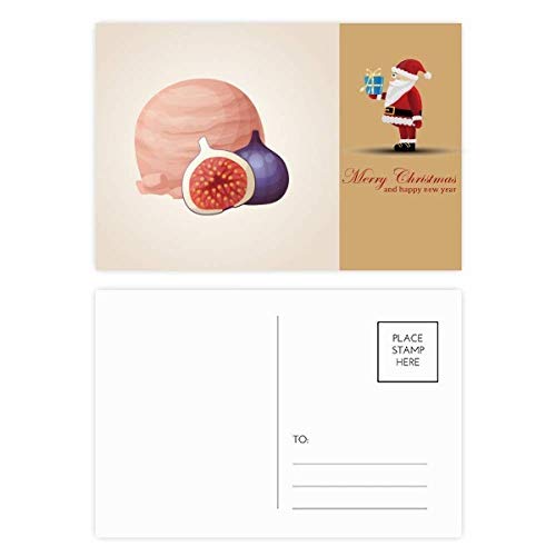 Cartes postales Noël grenade crème glacée rose lot de 20